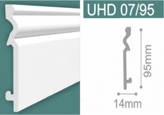 Плинтус напольный из дюрополимера Unica UHD 07/95