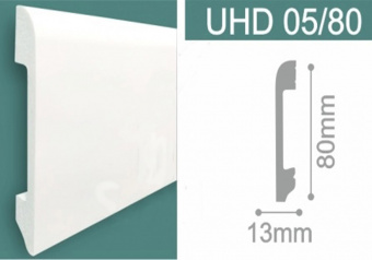 Плинтус напольный из дюрополимера Unica UHD 05/80
