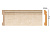 Плинтус напольный из дюрополимера Decomaster D005-18DДМ (79*13*2400мм)
